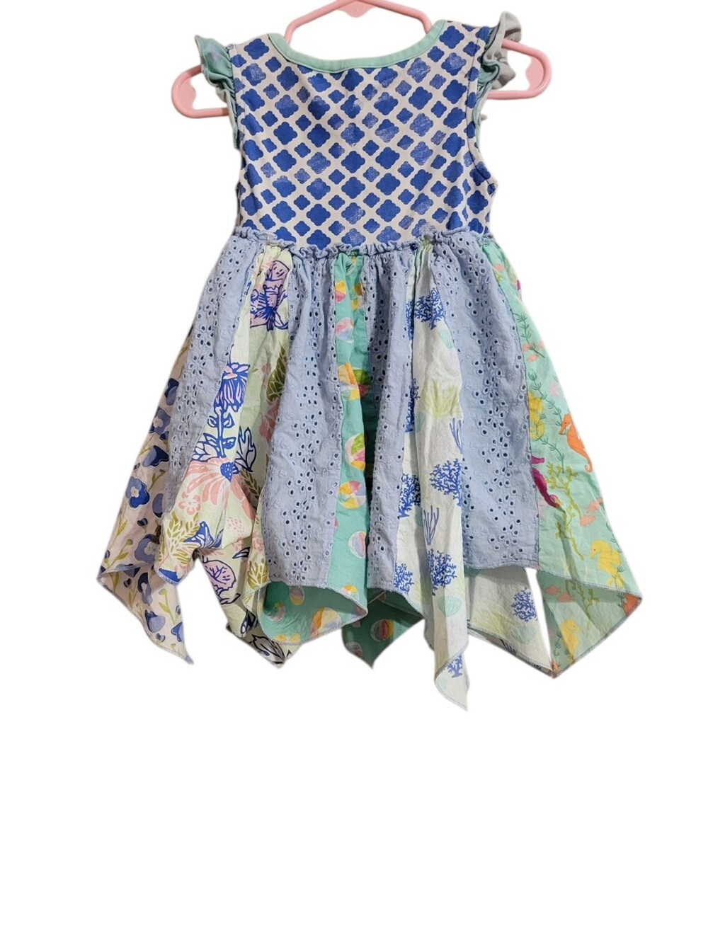 Matilda Jane Blue Patchwork Dress - Picture 4 of 5